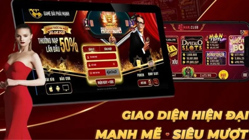 Thể Thao Manclub – Sân Chơi Cá Cược Cực Đỉnh Thỏa Đam Mê 2 Giao diện hiện đại - mạnh mẽ - siêu mượt